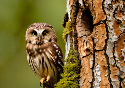 Northern Saw-whet Owl Camouflage