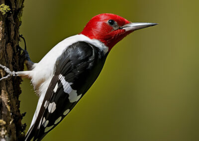 Red-headed Woodpecker flips and flutters