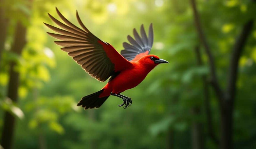 Discover the Vibrant Scarlet Tanager: A Jewel of the Forest