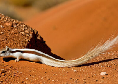 White-tailed Antelope Squirrel white tail