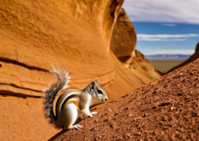 White-tailed Antelope Squirrel's White tail