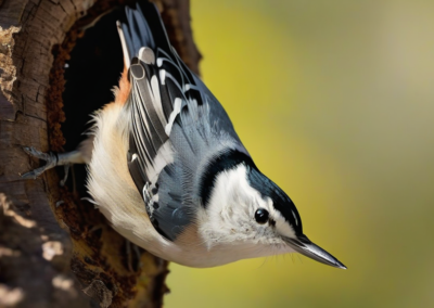 White-breasted Nuthatch in Summer