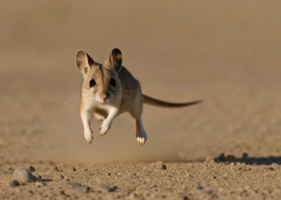 Desert Kangaroo Rat Jumping High