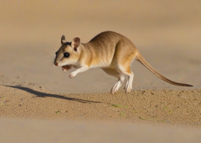 Desert Kangaroo Rat Jumping High