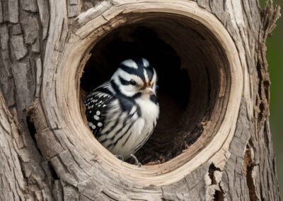 Downy Woodpecker's cozy nest