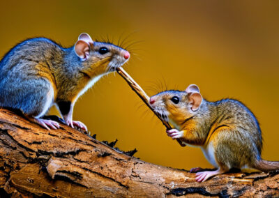 Desert Woodrat using tools