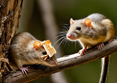 Desert Woodrat using tools