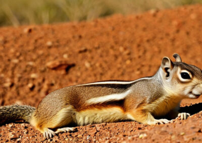 Harri's Antelope Squirrel sunbathing