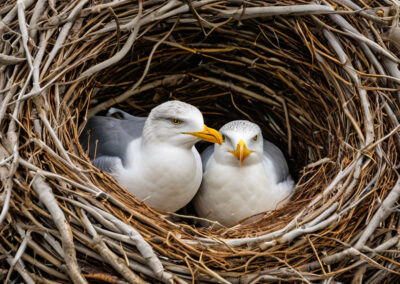 Herring Gulls nest