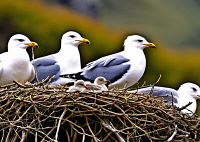 Herring Gulls nest