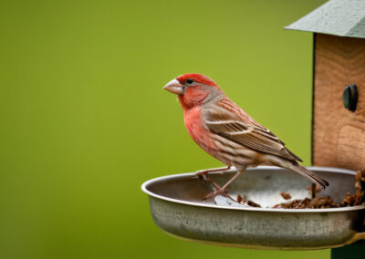 House Finch dwelling resedntial areas