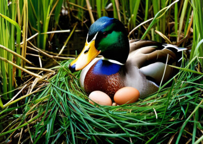 Mallard Duck nesting