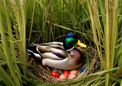 Mallard Duck nesting