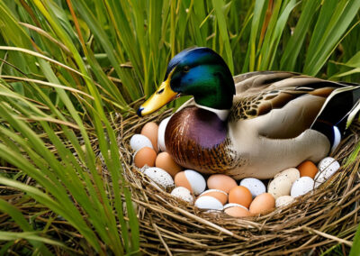 Mallard Duck nesting
