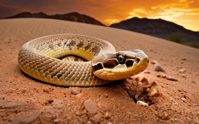 Mojave Desert Sidewinder Snake