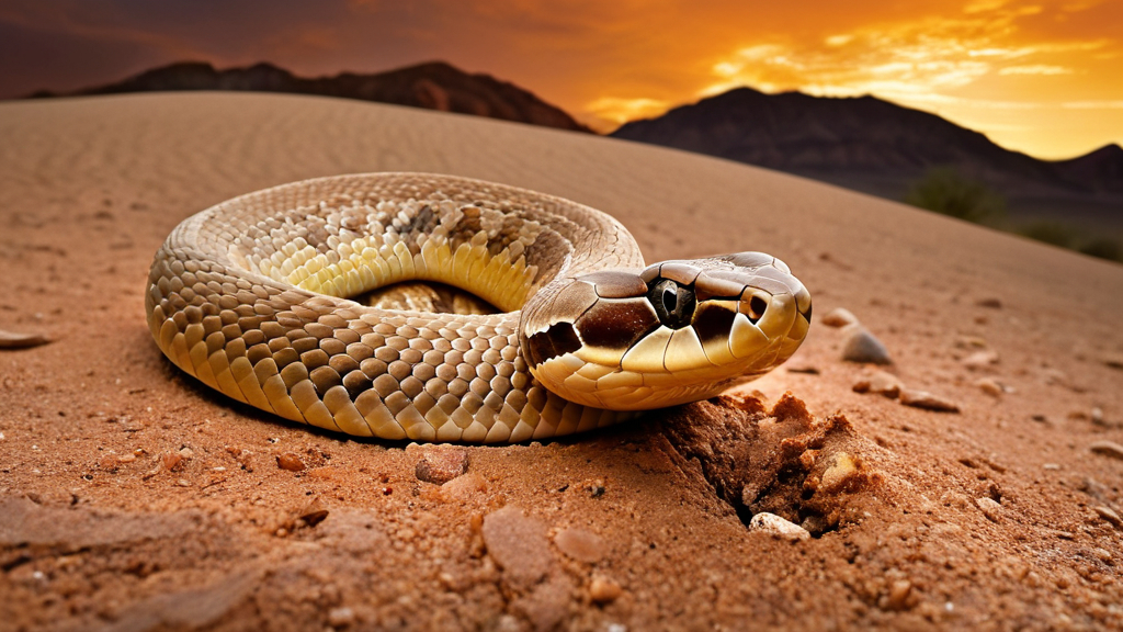 Mojave Desert Sidewinder Snake