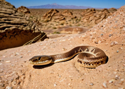 Mojave Desert Sidewinder Snake habitat