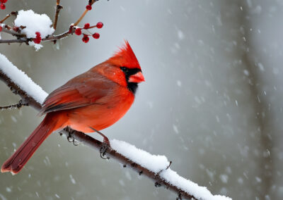 Northern Cardinal in Winter
