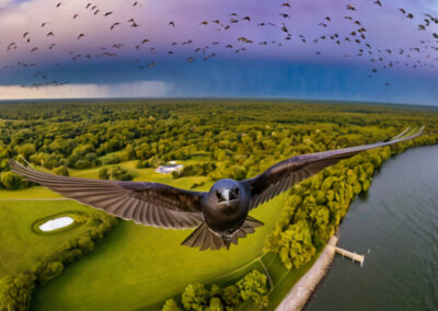 Purple Martin Sky Dancer