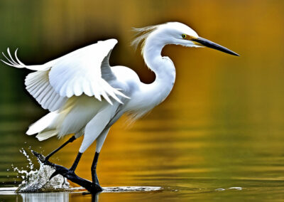 Snowy Egret Flying