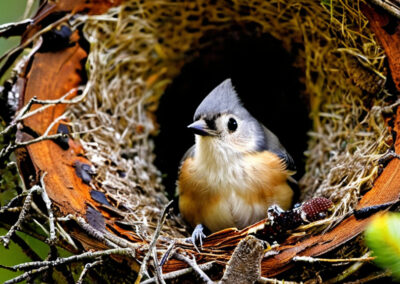 Tufted Titmouse nest