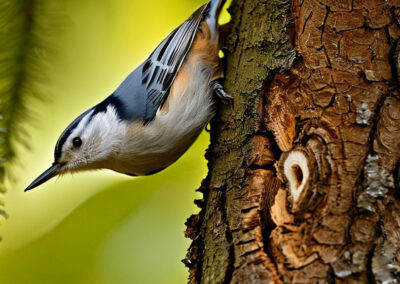 White-breasted Nuthatch Acrobats