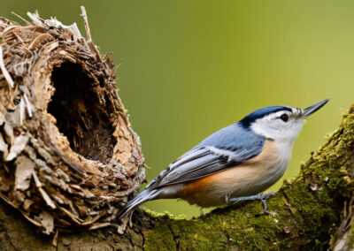 White-breasted Nuthatch nest