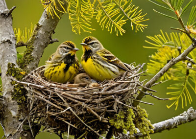 Yellow-rumped Warbler nest