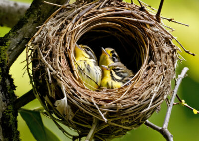 Yellow-rumped Warbler nest