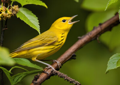 Yellow Warbler in Forest
