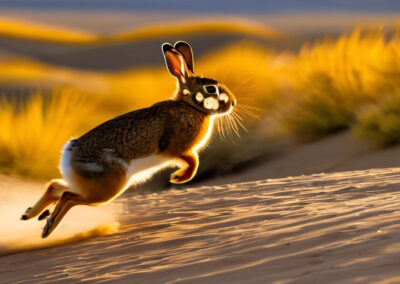 Desert Cottontail behaviour