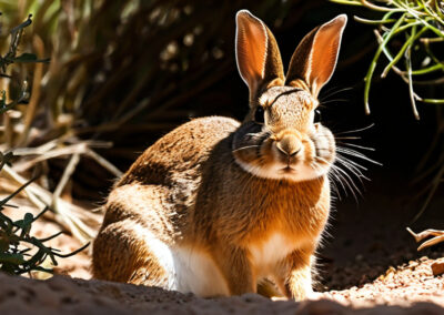 Desert Cottontail behaviour