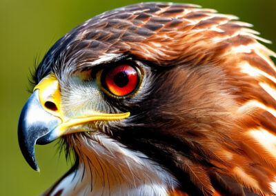 Red-Tailed Hawk looks