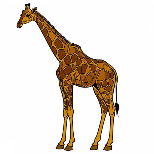 Giraffe Suggested coloring
