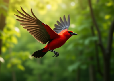 Scarlet Tanger flying Beauty