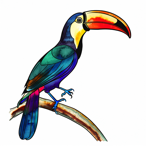 A toucan Suggested coloring