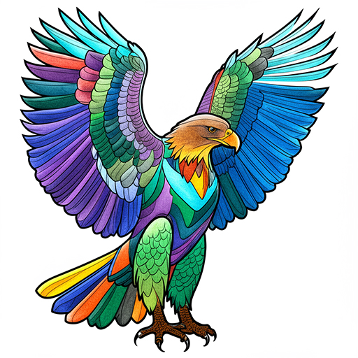 An eagle Suggested coloring