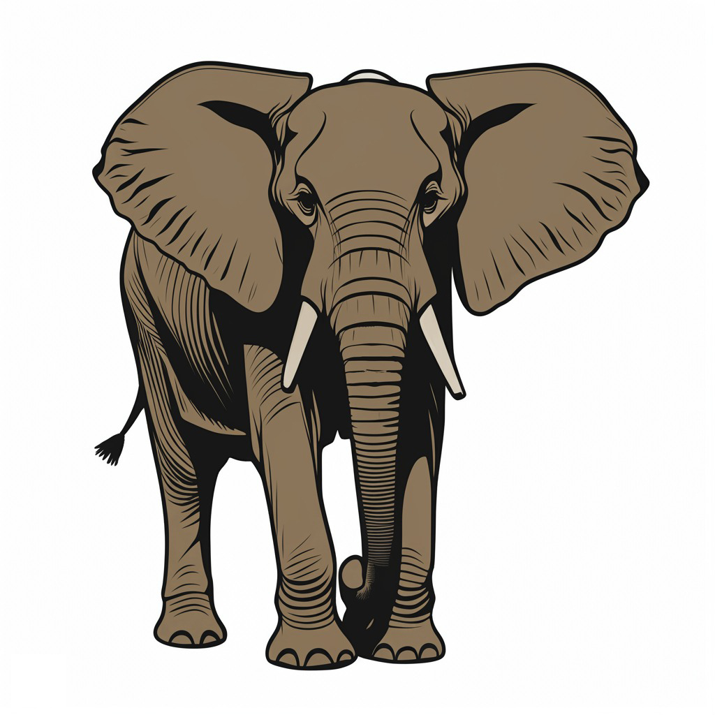 Elephant Suggested coloring