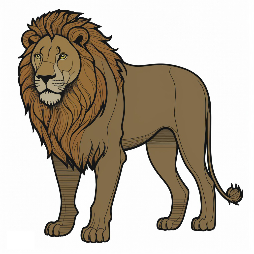 Lion Suggested coloring