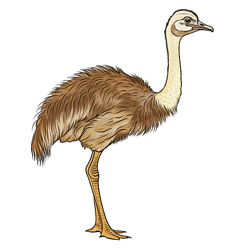 An ostrich Suggested coloring