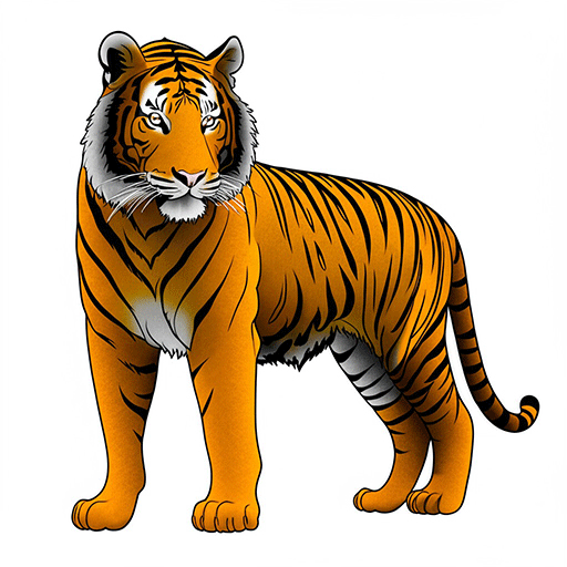Tiger Suggested coloring