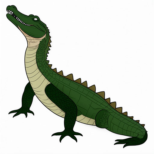 An Alligator Suggested coloring