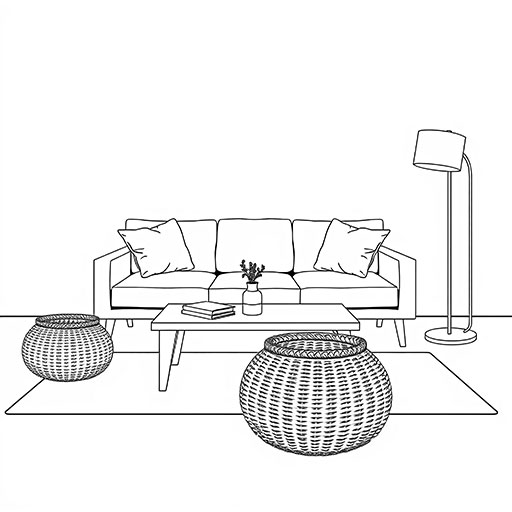 Scandinavian Lounge - Outlines