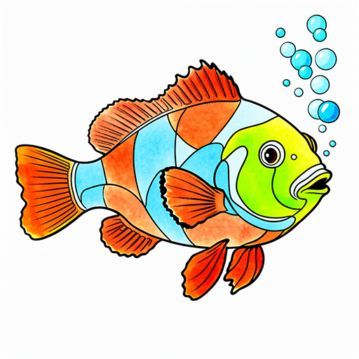 A Clownfish Suggested coloring
