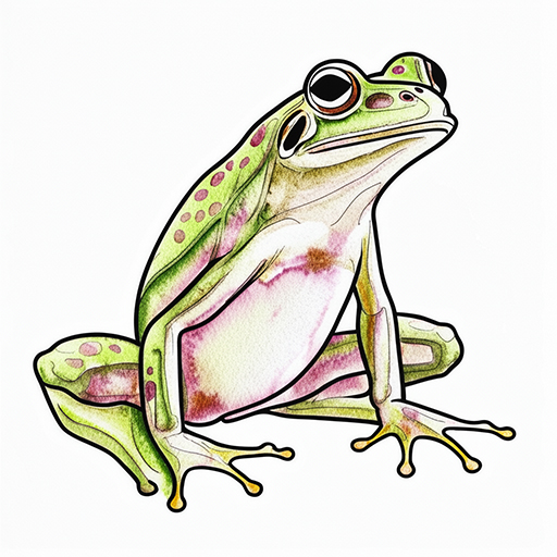 Frog Suggested coloring