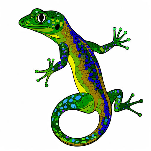 A Gecko Suggested coloring