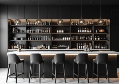 Monochrome Home Bar