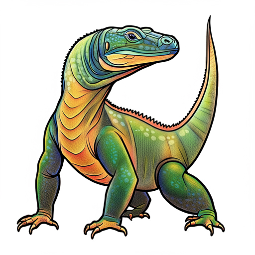 Komodo Dragon Suggested coloring