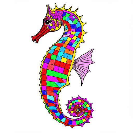 A Seahorse Suggested coloring