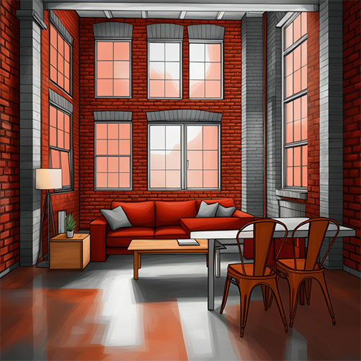 Urban Loft - suggested coloring